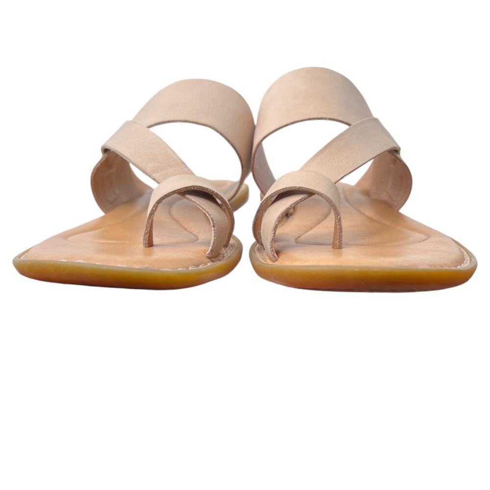 Born Leather Cross Strap Slide Sandals, Walk Comfort Summer in Cream Women’s 10M - Picture 4 of 8